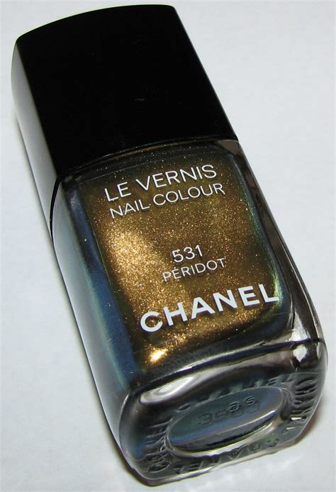 chanel peridot 531 nail polish|Chanel Peridot Le Vernis Nail Colour Review & Swatches.